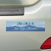 Breng me naar de Blue Ridge Mountains Fotografisch Bumpersticker (Op auto)