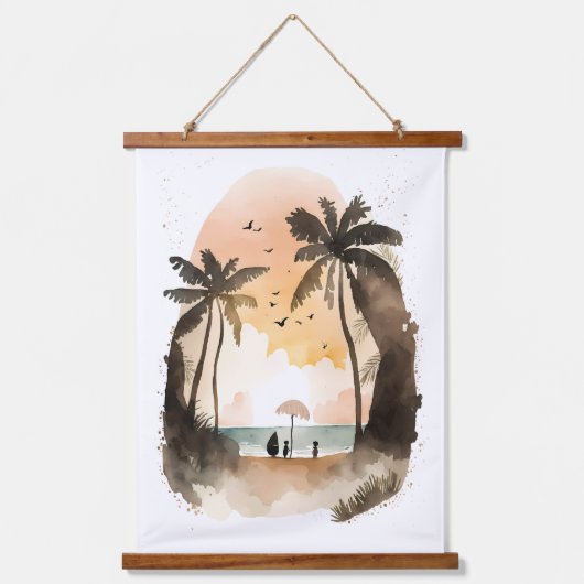 Breng me naar het strand hangend wandkleed (Voorkant)