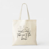 Breng me naar het strand tote bag (Achterkant)