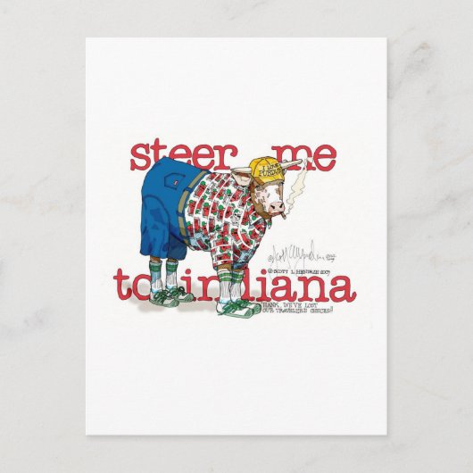 Breng me naar Indiana Briefkaart (Voorkant)