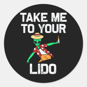 Breng me naar je Lido Funny Cruise vakantie cadeau Ronde Sticker