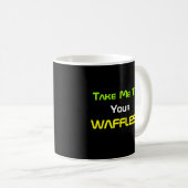 Breng me naar je wafels! koffiemok (Voorkant rechts)