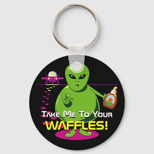 Breng me naar je wafels! sleutelhanger (Voorkant)