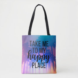 Breng me naar mijn gelukkige plek Boho Beach & Pal Tote Bag