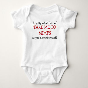 Breng me naar Mimi's Baby Baby-pak Romper
