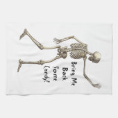 Breng me wat Snoep Skeleton Kitchen Towel terug Theedoek (Horizontaal)