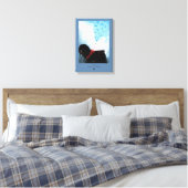 Breng me z'n hoofd. canvas afdruk (Insitu (Slaapkamer))