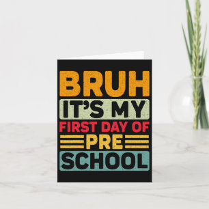 Breng mijn eerste dag kleuterschool terug naar sch kaart