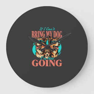 Breng Mijn Hond Retro Hond Liefhebber Grote Klok