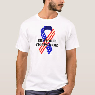 Breng onze troepen naar huis met Amerikaanse konij T-shirt