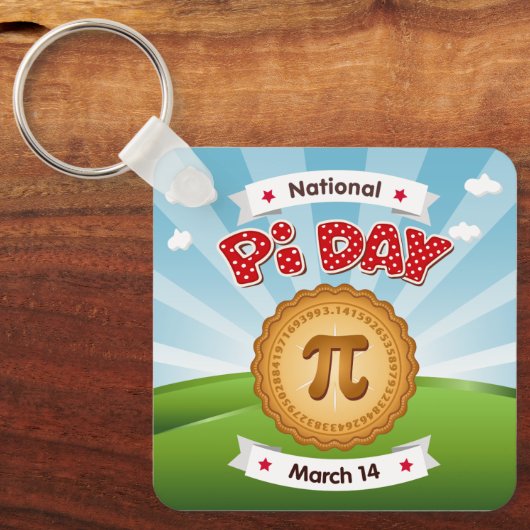 Breng PIE voor Pi Day Sleutelhanger (Voorkant)