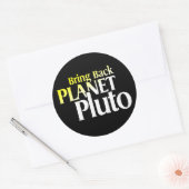 Breng Planet Pluto terug Ronde Sticker (Envelop)