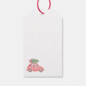 Breng thuis de kerstboom aangepaste cadeauLabels (Achterkant)