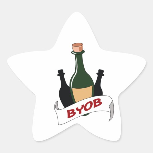 BRENG UW EIGEN BOOZE STER STICKER (Voorkant)