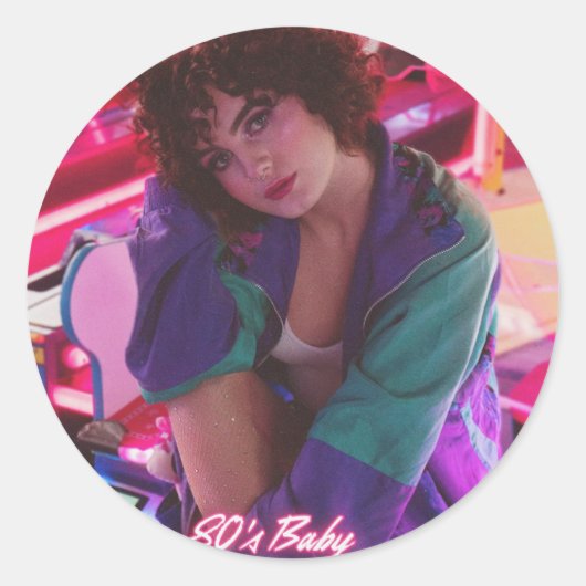 Brenna Faith 80s Baby Sticker (Voorkant)