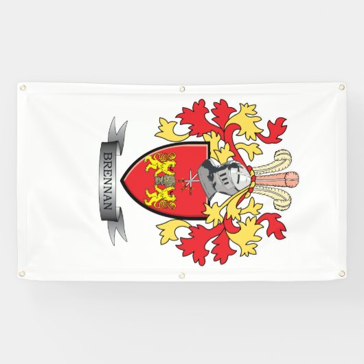 Brennan Coat of Arms Spandoek (Horizontaal)