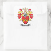 Brennan Coat of Arms Vierkante Sticker (Tas)