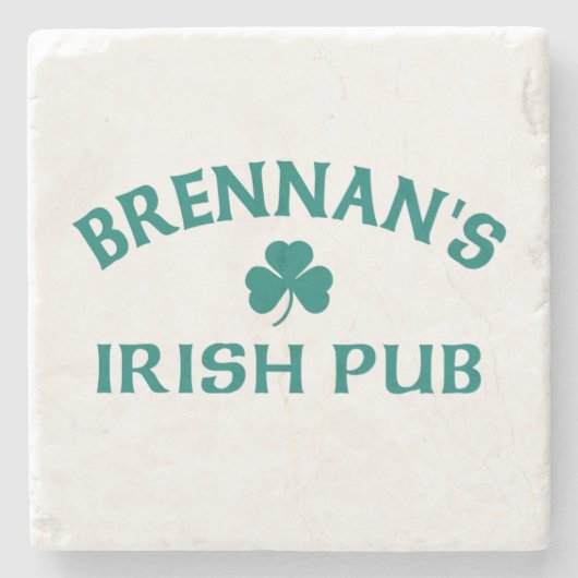 Brennan's Irish Pub Stenen Onderzetter (Voorkant)