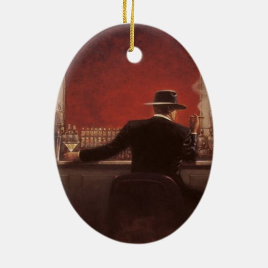 Brent lynch cigarillo's keramisch ornament (Achterkant)