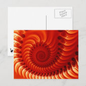 Brent Oranje fractal Briefkaart (Voorkant / Achterkant)