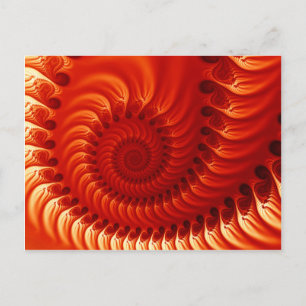 Brent Oranje fractal Briefkaart