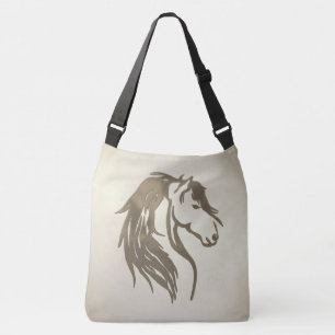 Brent Platinum Horse Head Crossbody Tas