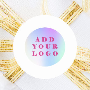 Brenterkleur van zakelijke logo ronde sticker