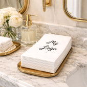 Brenterkleur van zakelijke logo servet