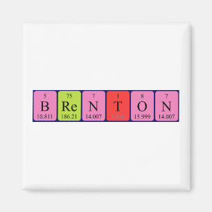 Brenton periodieke lijstnaam magnet magneet