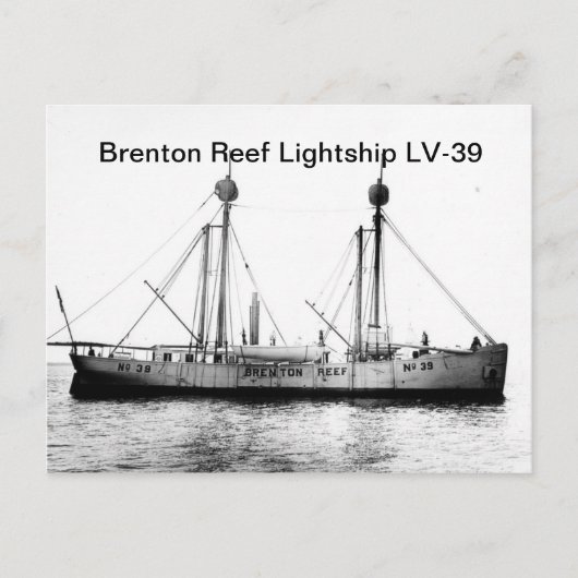 Brenton Reef Lightship LV-39 Briefkaarten (Voorkant)