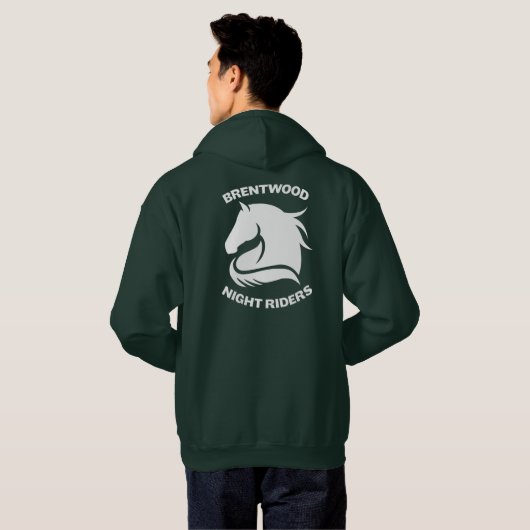Brentwood Night Riders Dark 4H Sweat - shirt à cap (Dos entier)