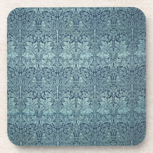 Brer Rabbit door William Morris Blauw Textielpatro Bier Onderzetter