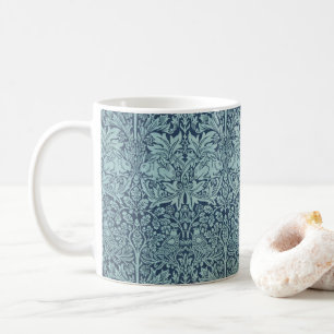Brer Rabbit van William Morris Blauw Textielpatroo Koffiemok