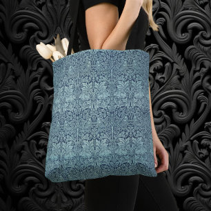 Brer Rabbit van William Morris Blue Textile Patter Draagtas