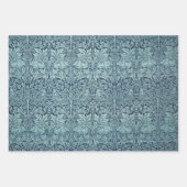 Brer Rabbit van William Morris Blue Textile Patter Inpakpapier Vel (Voorkant 3)