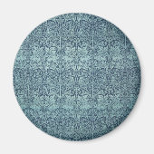 Brer Rabbit van William Morris Blue Textile Patter Magneet (Voorkant)
