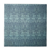 Brer Rabbit van William Morris Blue Textile Patter Tegeltje (Voorkant)