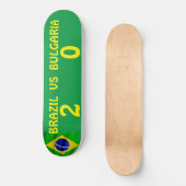 BRÉSIL CONTRE BULGARIE Skateboard (Recto)