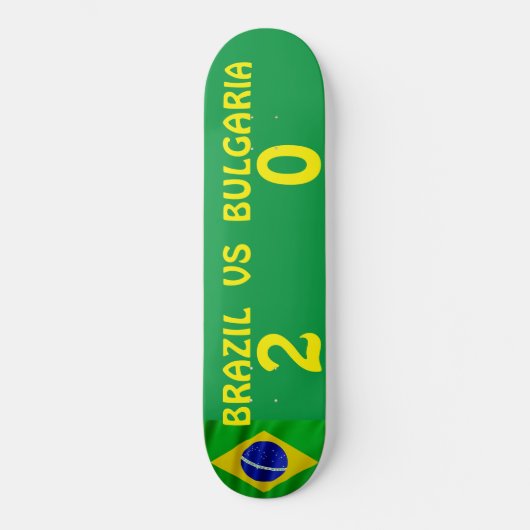 BRÉSIL CONTRE BULGARIE Skateboard (Recto)