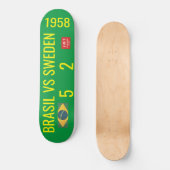 BRÉSIL CONTRE SUÈDE Skateboard (Recto)