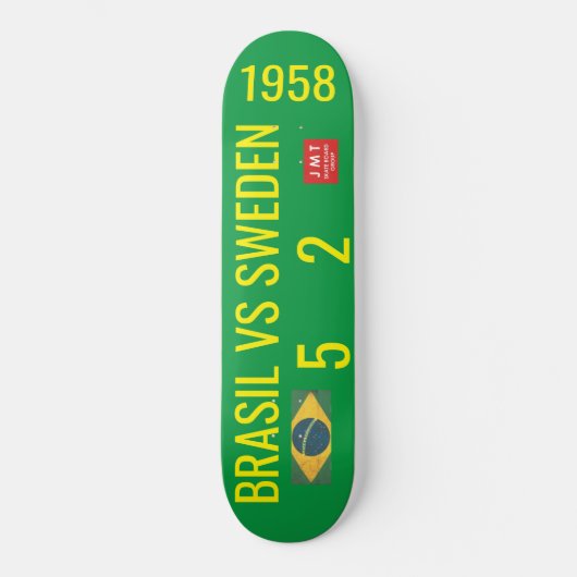 BRÉSIL CONTRE SUÈDE Skateboard (Recto)