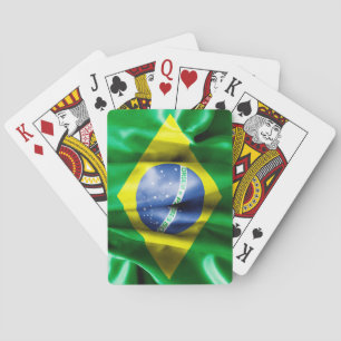 Brésil Drapeau Bicyclette Cartes de Jeu