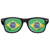 Brésil drapeau Parti lunettes de soleil (Devant)