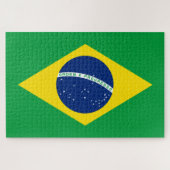 Brésil drapeau Puzzle (Horizontal)