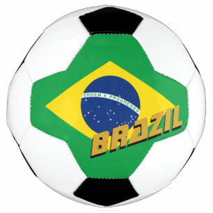 Brésil Football & drapeau brésilien / Sports