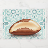 Brésil Nut, Sticker pour un contenant alimentaire  (Étiquettes simples)