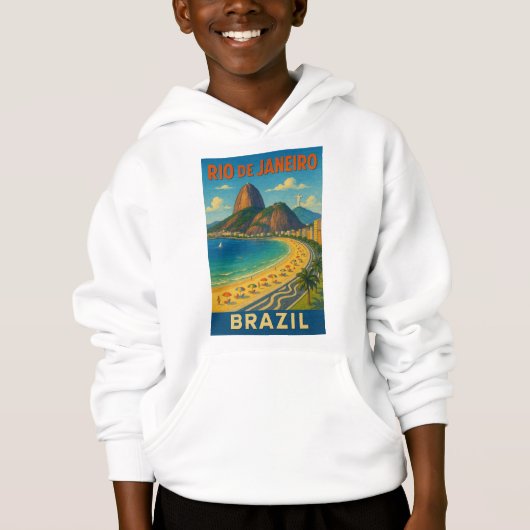 Brésil Rio De Janeiro Sweat - shirt à capuche d'ar (Devant)