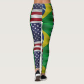 Brésil USA Leggings (Dos)