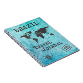 Brésil Voyage Journal Vacances Voyage Planificateu (Côté Droit)