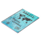 Brésil Voyage Journal Vacances Voyage Planificateu (Côté gauche)